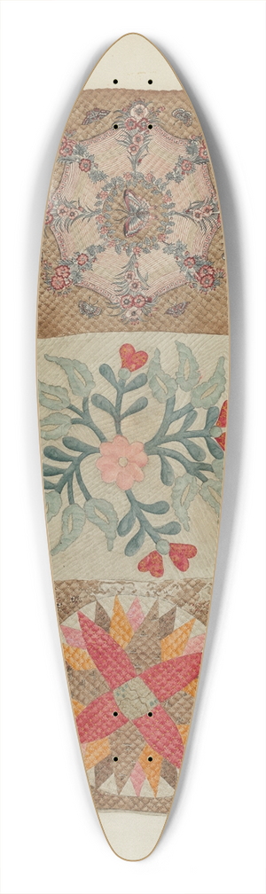 A. Zimet - Applique and Patchwork Quilt 39.3 inch art pintail longboard deck