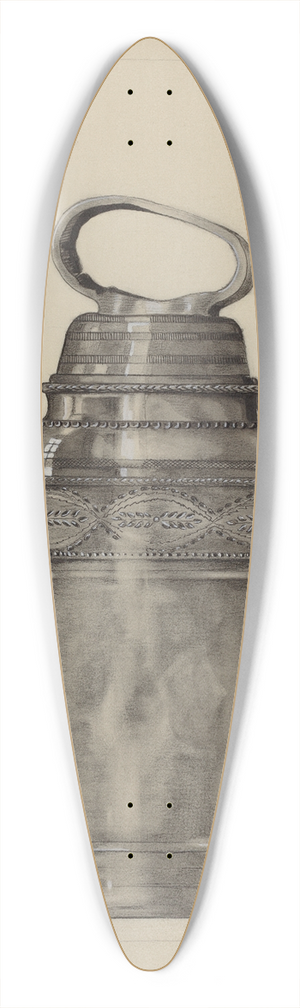 A. Zimet - Pewter Pitcher 39.3 inch art pintail longboard deck