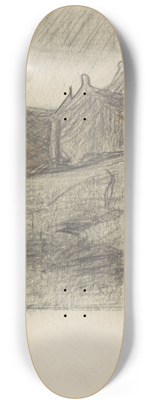 Jan Veth - Groepje huizen 8.25 inch art skate deck