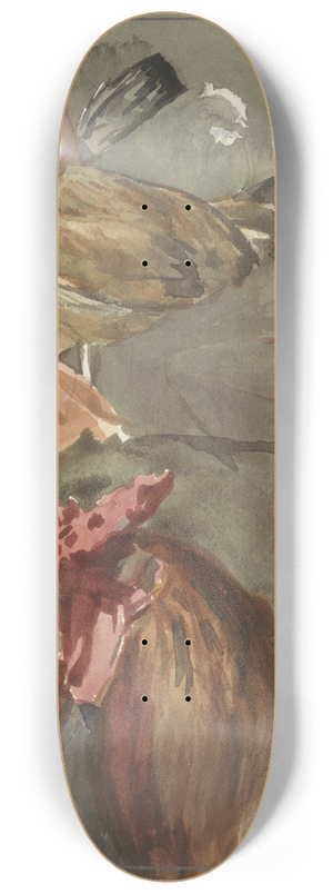 Jan Veth - Haan met kippen 8.25 inch art skate deck