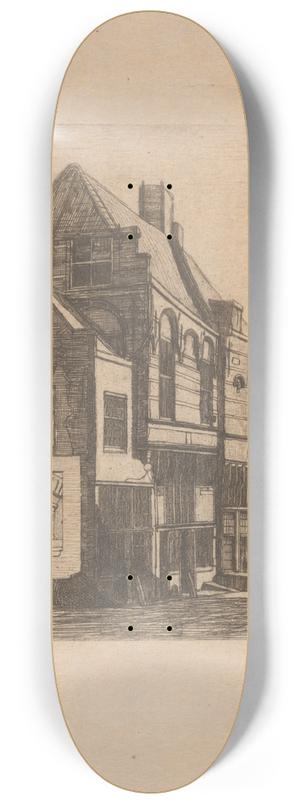 Jan Veth - Het huis Samson, te Dordrecht 8.25 inch art skate deck