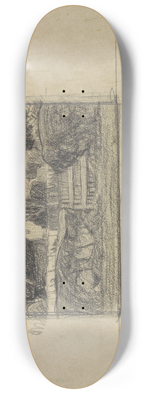 Jan Veth - Huizen 8.25 inch art skate deck