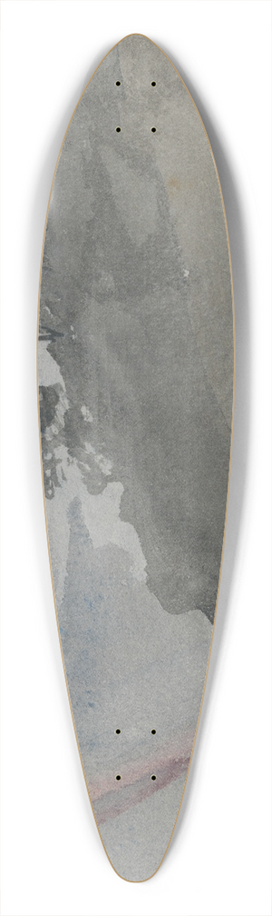 Barbara Bodichon - Landscape with Rainbow 39.3 inch art pintail longboard deck