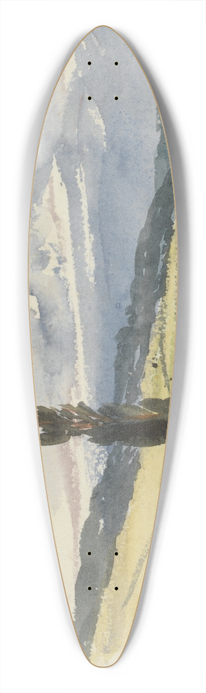 Barbara Bodichon - Sketchbook 39.3 inch art pintail longboard deck