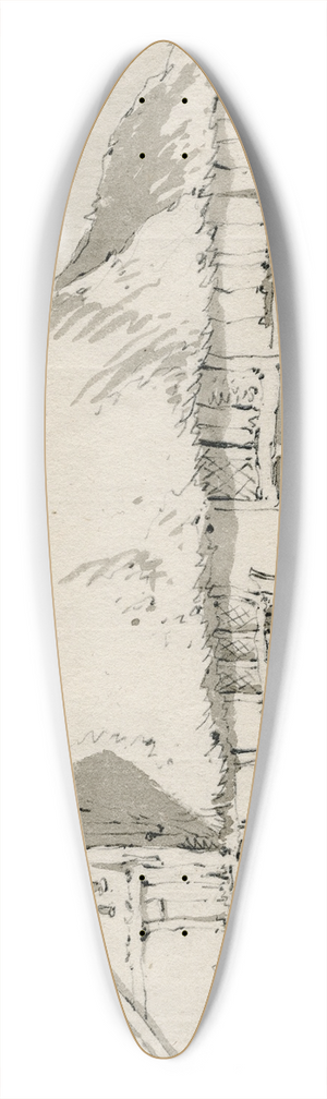 Barend Hendrik Thier - Boerderij 39.3 inch art pintail longboard deck