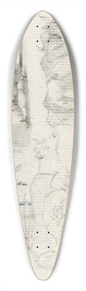 Barend Hendrik Thier - Diverse dieren 39.3 inch art pintail longboard deck
