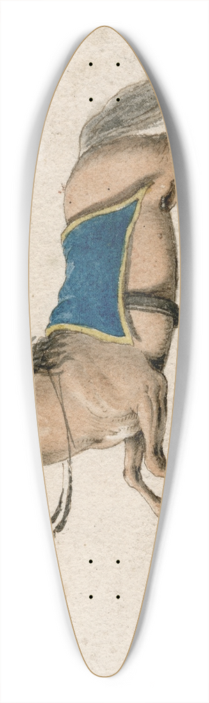 Barend Hendrik Thier - Springend paard 39.3 inch art pintail longboard deck