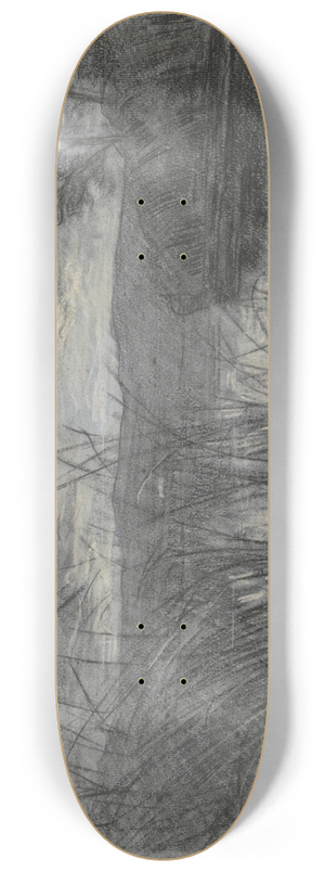 Jan Veth - Landschap met een roeiboot tussen het riet van een rivier 8.25 inch art skate deck Jan Veth - Landschap met een roeiboot tussen het riet van een rivier 8.25 inch art skate deck