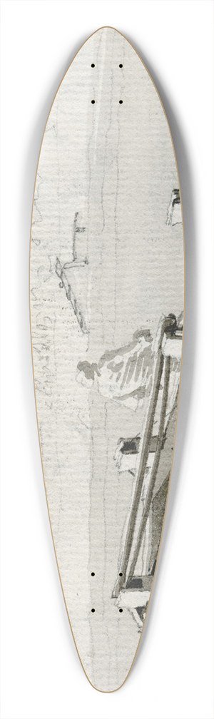Barend Hendrik Thier - Veerboot 39.3 inch art pintail longboard deck