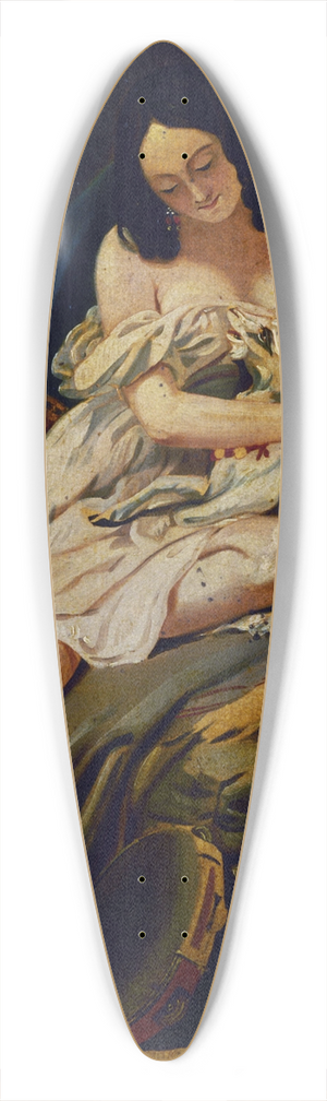 Baron Charles de Steuben - Esquisse pour le tableau La Esmeralda et sa chvre 39.3 inch art pintail longboard deck