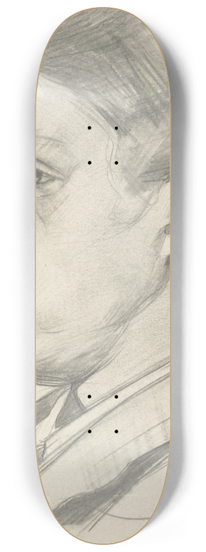 Jan Veth - Mansportret, in profiel naar links 8.25 inch art skate deck