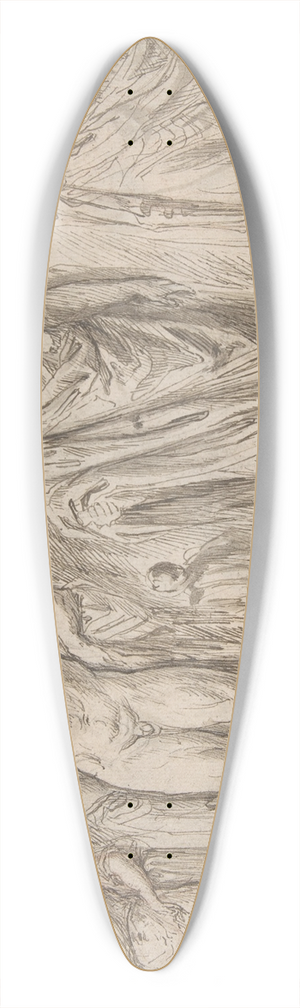 Bartholomaeus Ignaz Weiss - Studies after Antique Sculpture 39.3 inch art pintail longboard deck