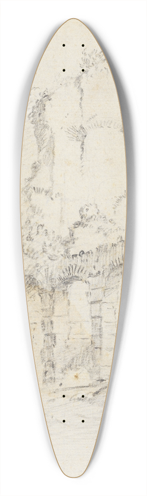 Bartholomeus Breenbergh - Rmische Ruinen 39.3 inch art pintail longboard deck