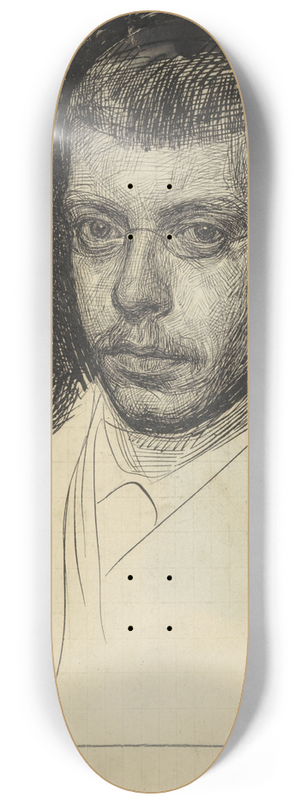 Jan Veth - Portret van Ch. M. van Deventer 8.25 inch art skate deck Jan Veth - Portret van Ch. M. van Deventer 8.25 inch art skate deck
