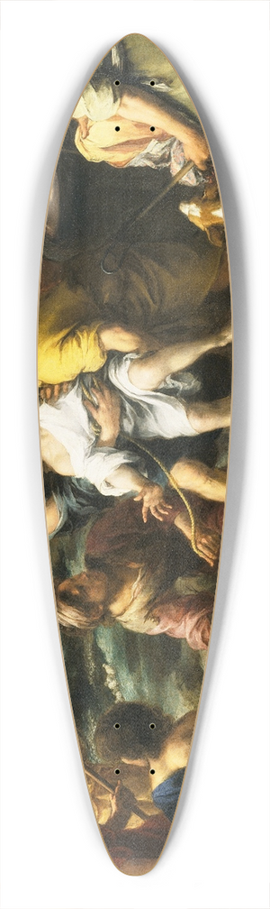 Bartolom Estebn Murillo - Joseph and his Brethren 39.3 inch art pintail longboard deck