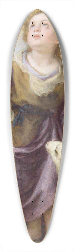 Bartolom Estebn Murillo - The Good Shepherd 39.3 inch art pintail longboard deck