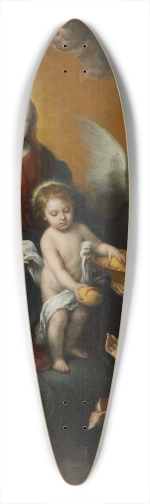 Bartolom Estebn Murillo - The Infant Christ Distributing Bread To The Pilgrims 39.3 inch art pintail longboard deck