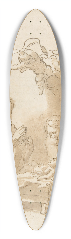 Bartolom Estebn Murillo - The Nativity 39.3 inch art pintail longboard deck