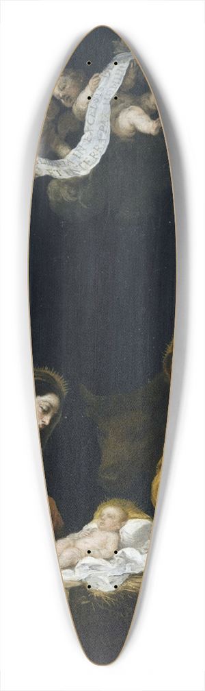Bartolom Estebn Murillo - The Nativity 39.3 inch art pintail longboard deck