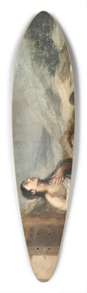 Bartolom Estebn Murillo - The Prodigal Son Feeding Swine 39.3 inch art pintail longboard deck