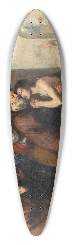 Bartolom Estebn Murillo - The Return of the Prodigal Son 39.3 inch art pintail longboard deck