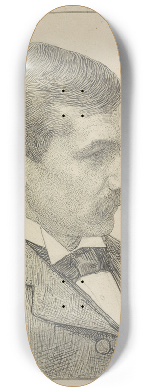 Jan Veth - Portret van de schrijver Frederik Willem van Eeden 8.25 inch art skate deck Jan Veth - Portret van de schrijver Frederik Willem van Eeden 8.25 inch art skate deck