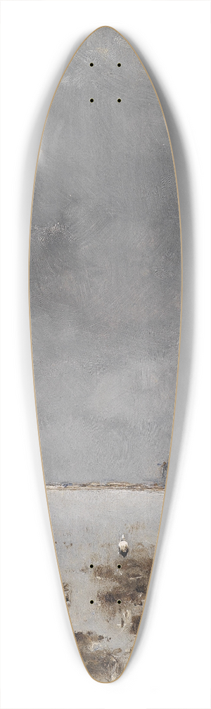 Bela Spanyi - Meereslandschaft mit Mhle 39.3 inch art pintail longboard deck