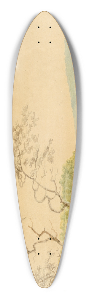 Benjamin Henry Latrobe - View from the Packet Wharf at Frenchtown Looking down Elk Creek 39.3 inch art pintail longboard deck
