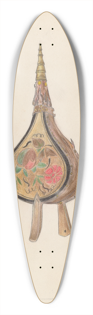 Benjamin Resnick - Bellows 39.3 inch art pintail longboard deck