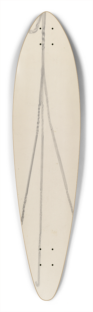 Benjamin Resnick - Candle Holder 39.3 inch art pintail longboard deck