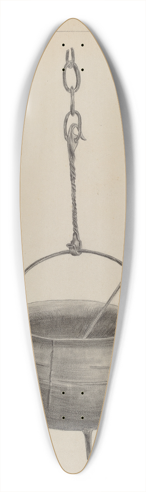 Benjamin Resnick - Kettle with Spoon 39.3 inch art pintail longboard deck
