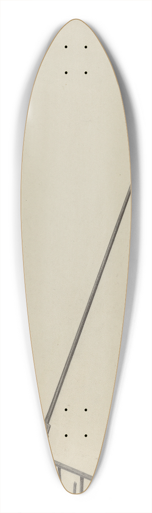 Benjamin Resnick - Wrought Iron Toaster 39.3 inch art pintail longboard deck