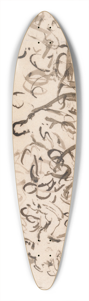 Benjamin Robert Haydon - Composition Study 39.3 inch art pintail longboard deck