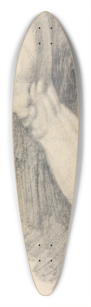 Benjamin Robert Haydon - Muscular Study of a Leg 39.3 inch art pintail longboard deck