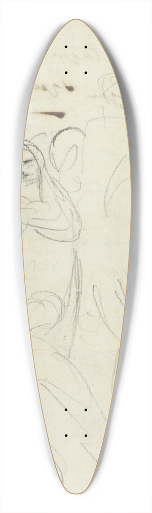Benjamin Robert Haydon - Study for a Gathering of People 39.3 inch art pintail longboard deck