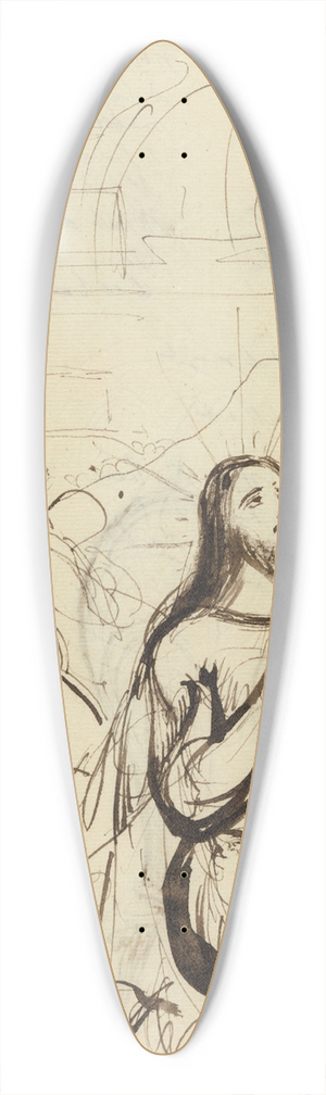 Benjamin Robert Haydon - Study for, Agony in the Garden 39.3 inch art pintail longboard deck