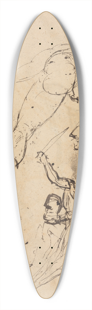 Benjamin Robert Haydon - Study for Hercules and Persephone 39.3 inch art pintail longboard deck
