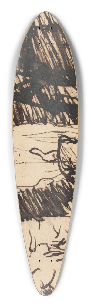 Benjamin Robert Haydon - Study of a Biblical Scene 39.3 inch art pintail longboard deck