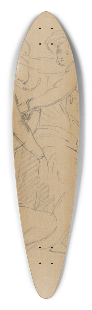 Benjamin Robert Haydon - Study of a Dramatic Scene 39.3 inch art pintail longboard deck