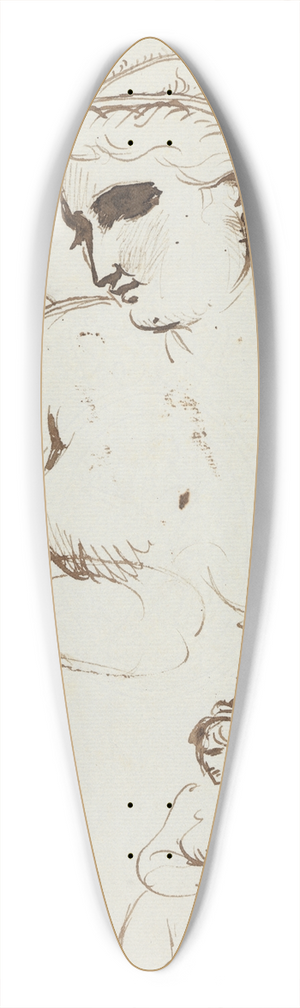 Benjamin Robert Haydon - Study of Nude Female 39.3 inch art pintail longboard deck