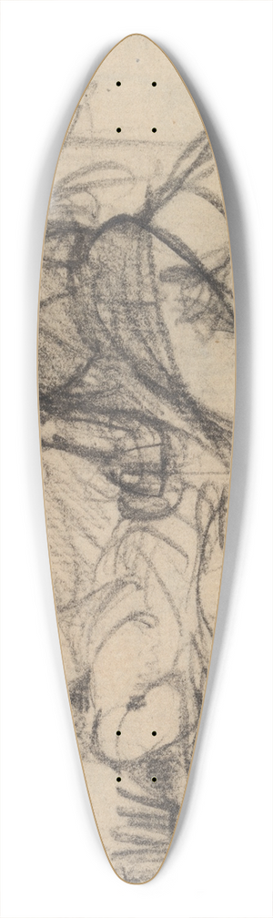 Benjamin Robert Haydon - The Murder of Duncan  Macbeth with the Body (and Lady Macbeth Approaching) 39.3 inch art pintail longboard deck