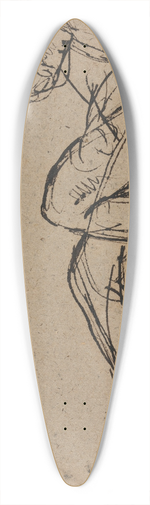 Benjamin Robert Haydon - The Murder of Duncan  Study of Sleeping Grooms 39.3 inch art pintail longboard deck