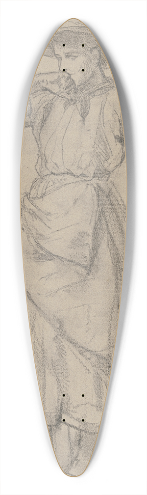 Benjamin Vautier - Junge Buerin aus dem willigen Modell 39.3 inch art pintail longboard deck