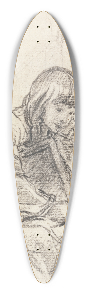 Benjamin West - A Child Seated 39.3 inch art pintail longboard deck