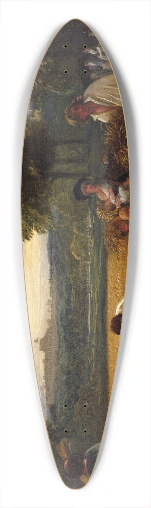 Benjamin West - Harvesting at Windsor 39.3 inch art pintail longboard deck