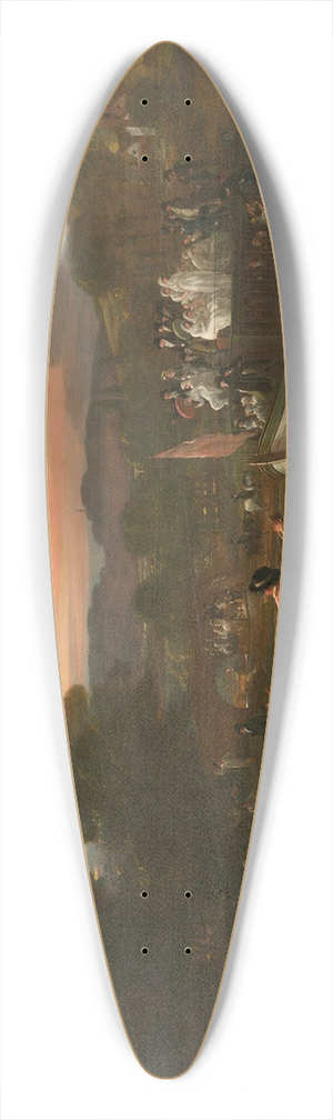 Benjamin West - Paddington Canal 39.3 inch art pintail longboard deck