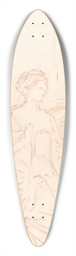Benjamin West - Sketch 39.3 inch art pintail longboard deck