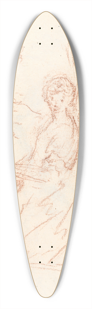 Benjamin West - Sketch 39.3 inch art pintail longboard deck