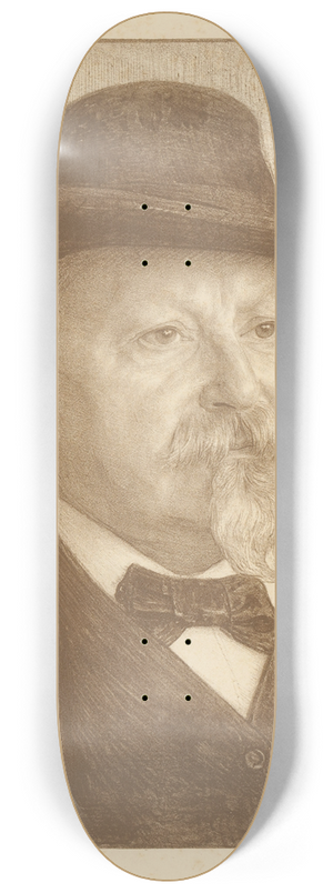 Jan Veth - Portret van Johan Philip van der Kellen 8.25 inch art skate deck Jan Veth - Portret van Johan Philip van der Kellen 8.25 inch art skate deck