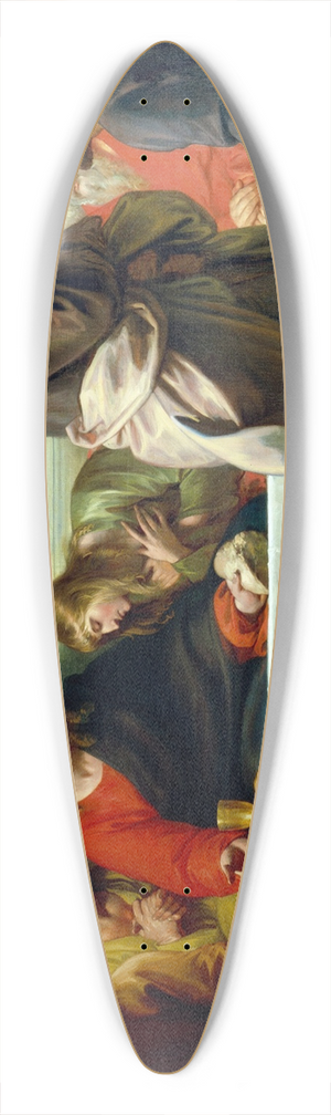 Benjamin West - The Last Supper 39.3 inch art pintail longboard deck
